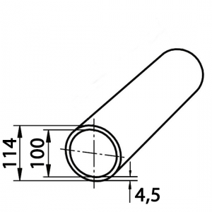 Труба ВГП (водогазопроводная) 100х4,5 11-11.7м