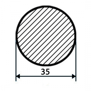 Круг стальной 35 мм 12Х2Н4А-Ш