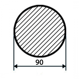 Круг металлический 90 мм ст.35