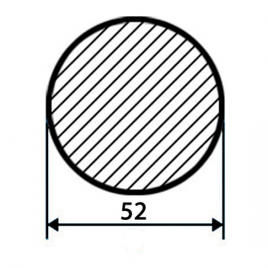 Круг стальной 52 мм ст.40Х