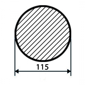 Круг стальной 115 мм ст.45