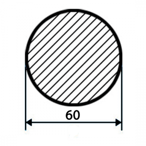 Круг стальной 60 мм ст.20 (режем без остатка)