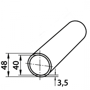 Труба ВГП (водогазопроводная) 40х3,5 10м