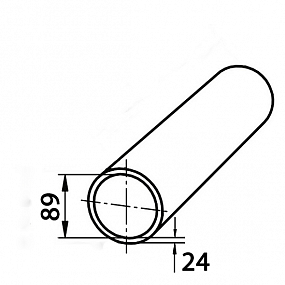 Труба бесшовная горячедеформированная 89х24 стальная