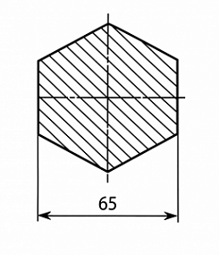 Шестигранник 65 ст.45 купить